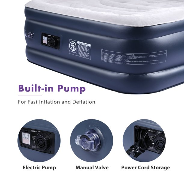 3 built in pumps within in an air mattress