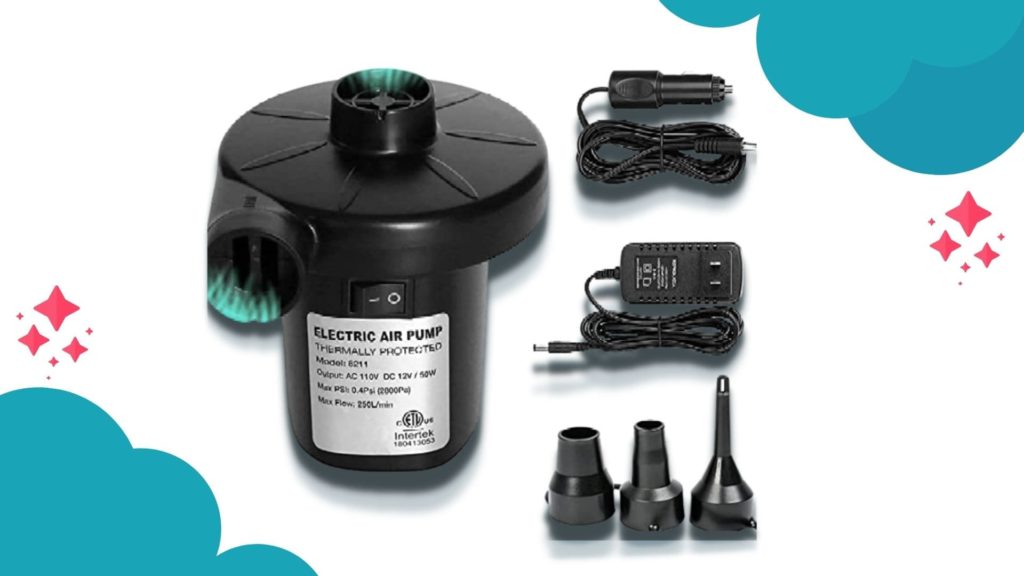 Electric air pump with connector